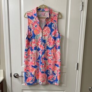 Lilly Pulitzer Pink and Blue Floral Dress